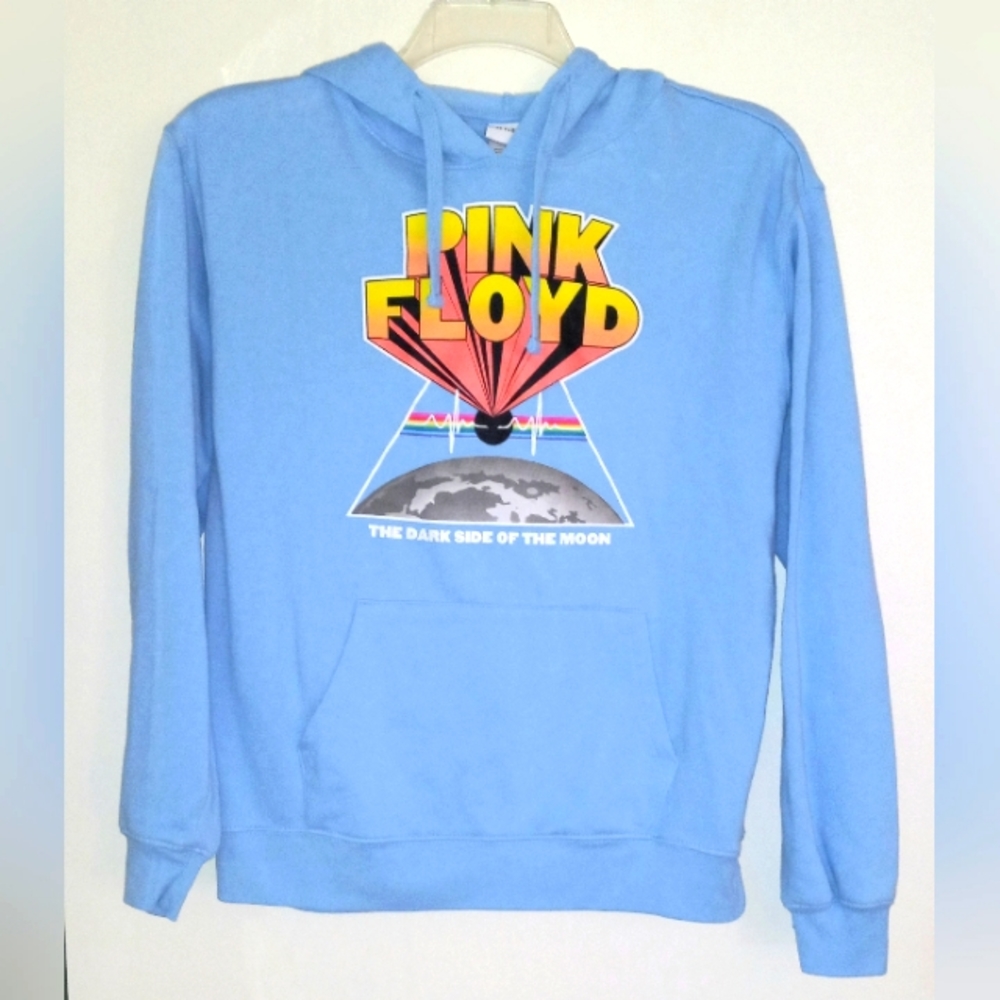 Pink Floyd Freeze size M blue Dark Side of the Moon logo hoodie
